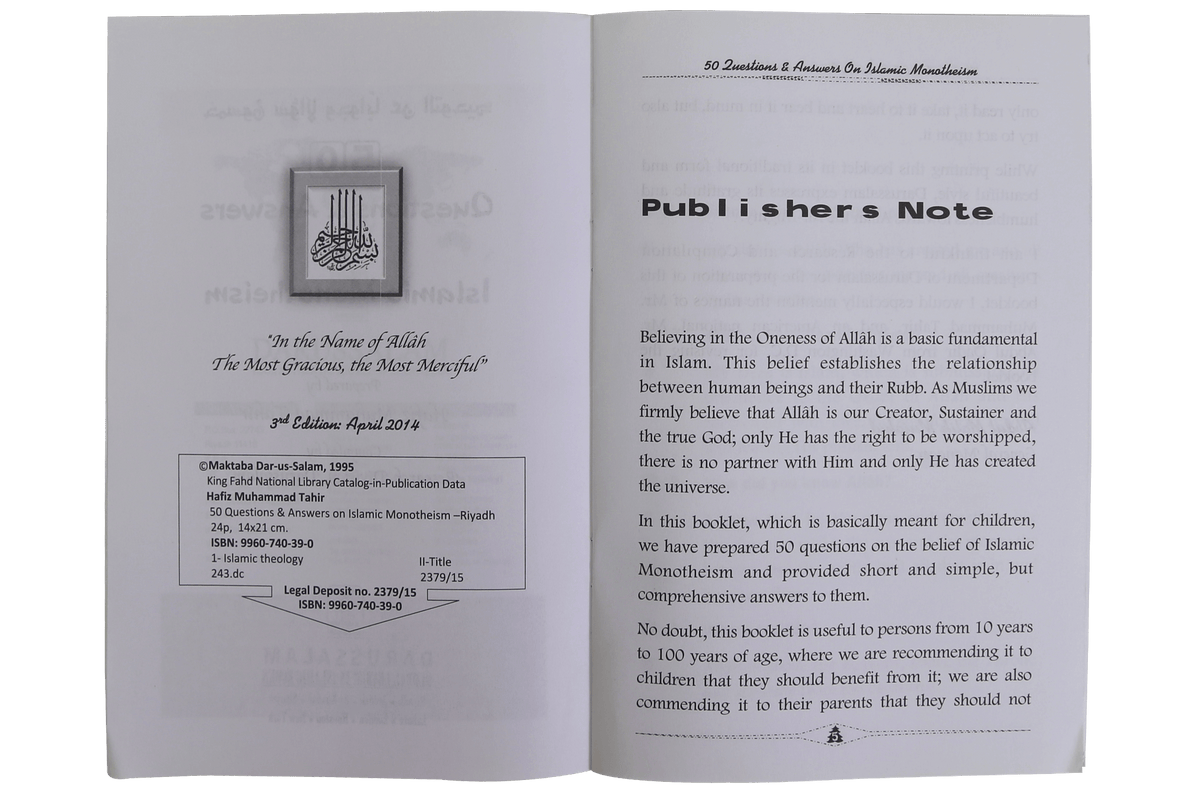 50 Questions & Answers on Islamic Monotheism- Eng